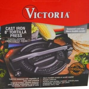 Victoria Cast Iron Tortilla Preseasoned 6.5"